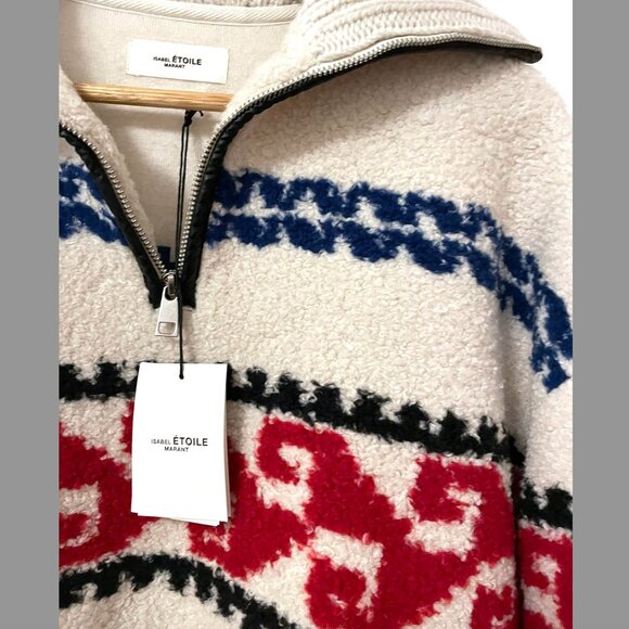 Isabel Marant Étoile | Marner Printed Fleece Pullover - Picture 7 of 11